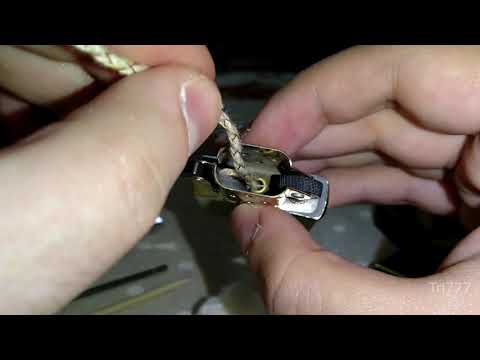 Видео: Как переложить вату и фитиль в зажигалке Zippo