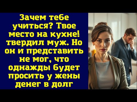 Видео: Зачем тебе учиться? Твое место на кухне! — твердил муж. Но он и представить не мог, что однажды