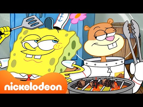 Видео: Губка Боб | Летний барбекю-пикник СпанчБоба! | 45 минут веселья | @SpongeBobOfficial | Nickelodeon