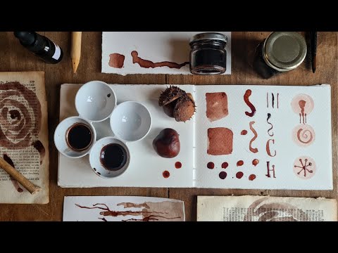 Видео: Домашние каштановые чернила