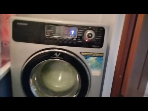 Видео: Очень сильные дисбалансы финальный отжим на старом Samsung WF7452S9R