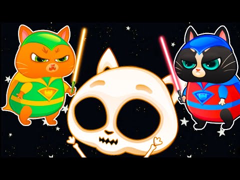 Видео: Суровый КОТИК БУБУ №59. Скелет против Бубу и Васяна. Мультик ИГРА про котят на канале Хвостик ТВ