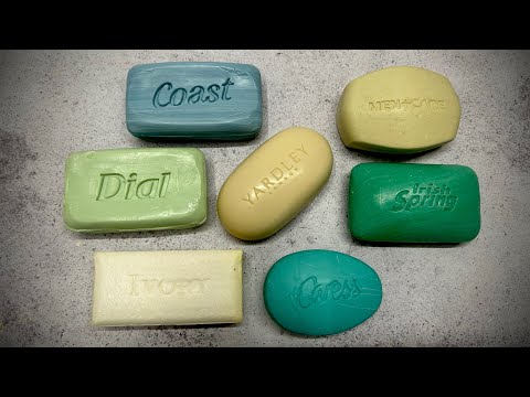 Видео: Dry soap cutting 🩵🤍💙💚/ Резка сухого мыла/ ASMR