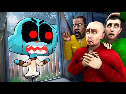 Видео: СТРАШНЫЙ МИР ГАМБОЛА! ГАМБОЛ.EXE ОХОТИТСЯ НА НАС! УГАР И БЕЗУМИЕ В Garry`s Mod