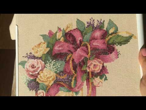 Видео: 57. Вышивка Крестом. Отчёт N 1 Dimensions Wreath of Roses/ Nora Corbett Mystery Wherefore Art Thou?