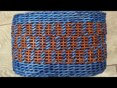 Видео: МК. Коробка необычным узором из бумажной лозы. #274