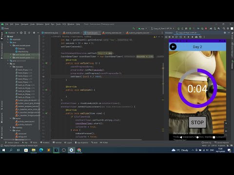 Видео: Приложение Планка на Java в Android Studio. Урок 23. Добавляем диалоговое окно. Dialog.