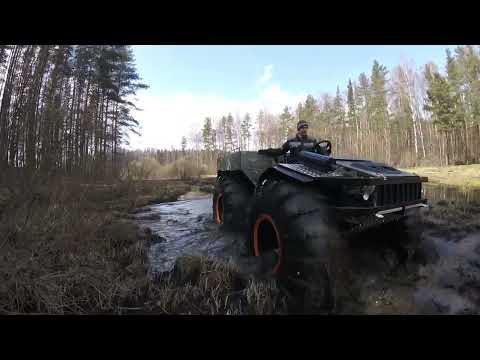 Видео: БТХ-2 на шинах УРАГАН.