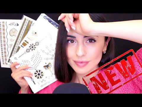Видео: АСМР/ASMR ПЕРЕВОДНЫЕ ТАТУИРОВКИ / Шуршащие ТРИГГЕРЫ