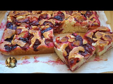 Видео: Самый любимый "ходовой" пирог со сливами!