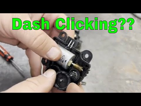 Видео: Щелчки на панели приборов Chevrolet Impala? Замена привода заслонки смешивания