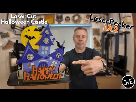 Видео: LaserPecker LX2 — лазерная резка замка на Хэллоуин