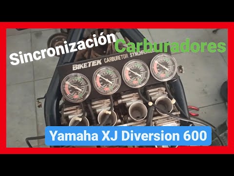 Видео: Синхронизация карбюраторов Yamaha XJ 600 Diversion