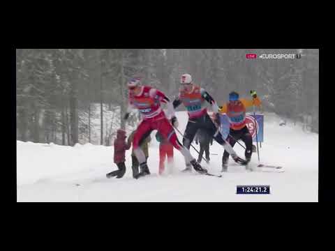 Видео: Финиш мужской эстафеты 08.12.2019