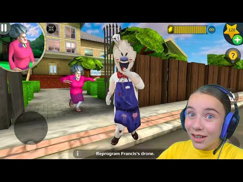 Видео: МОРОЖЕНЩИК против МИСС ТИ Злая Учительница Scary Teacher 3D