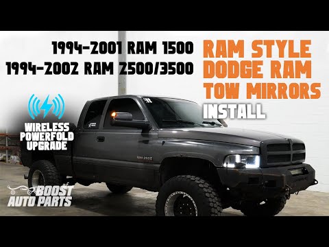 Видео: Установка буксировочного зеркала: буксировочные зеркала Dodge Ram 1500/2500/3500 1994–2002 гг. (с...