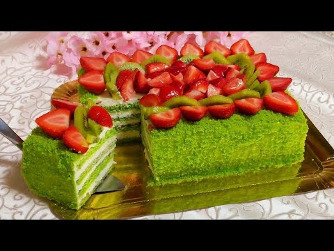 Видео: МЕГА Фисташковый Торт за  15 минут! НЕЖНЫЙ и БЕЗУМНО Вкусный Торт! / PISTACHIO CAKE 🎂