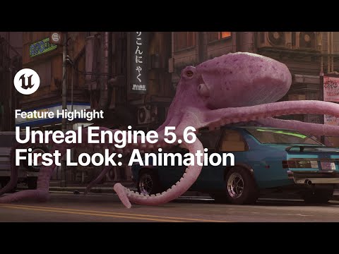 Видео: Первый взгляд на новые возможности анимации в Unreal Engine 5.6