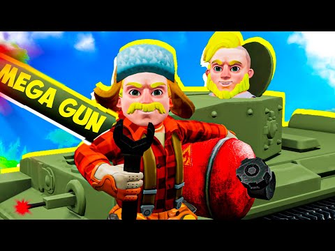 Видео: ТАНК С МЕГА ПУШКОЙ В ВЫЖИВАНИИ Scrap Mechanic