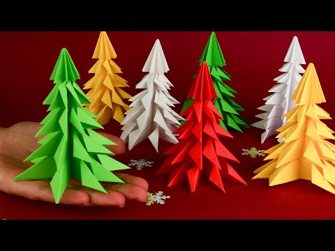 Видео: Як зробити ялинку з паперу без клею [на Новий рік]