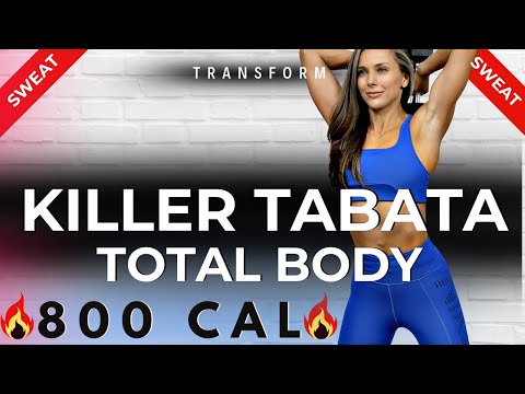 Видео: 60-минутная тренировка TABATA на всё тело + пресс | Похудение и рельеф мышц, быстрое сжигание жир...