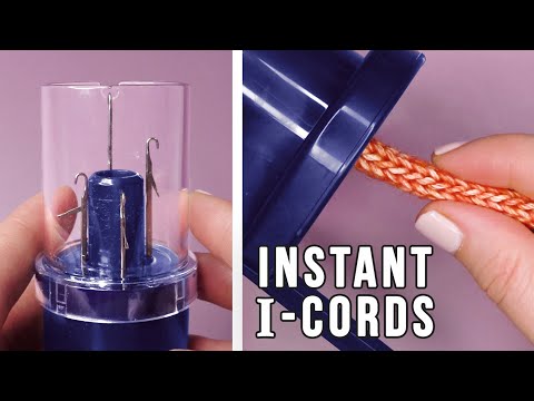 Видео: Тестирование вязального станка Pryms для изготовления шнура I-Cord на вязальной машине — как поль...