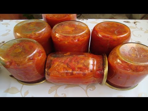 Видео: ЛЕЧО С ТОМАТНОЙ ПАСТОЙ НА ЗИМУ