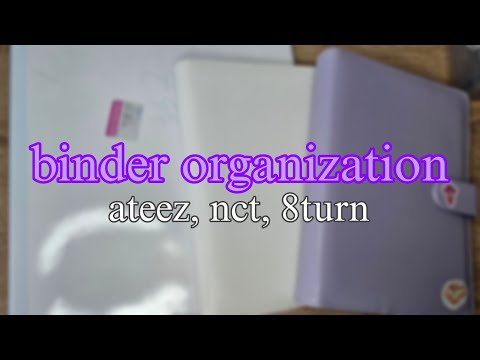 Видео: организация к-поп фотокарт // ateez, nct, 8turn, k-pop binder organization