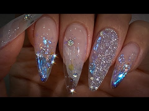 Видео: SO EASY NAIL ART🎆 / Прозрачные ногти / Ледяные ногти / Аврора / Стеклянные ногти