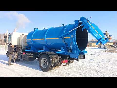 Видео: Илосос VOLVO 10 куб м. Капремонт, замена цистерны.