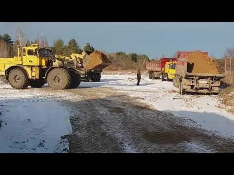 Видео: К-700, погрузка