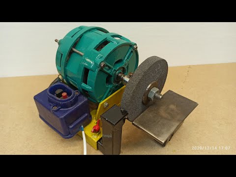 Видео: Самодельный наждак. (точило) из двигателя от стиральной машины.