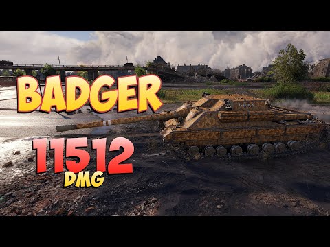 Видео: Badger • Триллер! - 5 Фрагов 11.5K Урона • Мир Танков