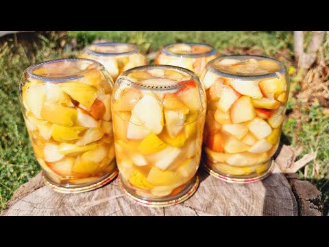Видео: Выручает круглый год! Яблоки на зиму в собственном соку, Начинка для пирогов на зиму