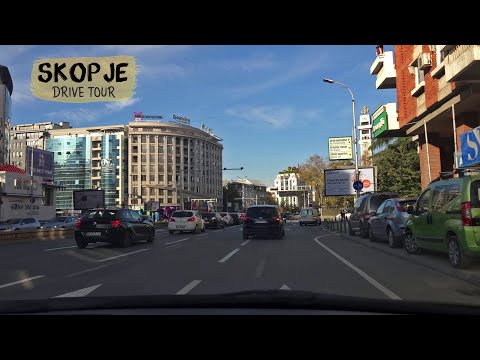 Видео: СКОПЬЕ, Македония 【АВТОТУР】 *ОТ ГЛАВНОГО МИРА* (2025) 🚗 Прекрасный осенний день — мы проезжаем че...