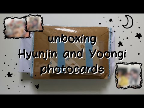 Видео: Распаковка карт Хёнджина и Юнги #3 | K-pop photocards unboxing