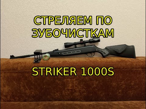 Видео: Стрельба по зубочисткам и в хронограф из Hatsan Striker 1000S