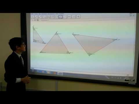 Видео: Үшбұрыштың  ішкі  бұрыштарының қосындысы. Смаилова М. Т