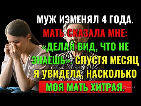 Видео: МУЖ ИЗМЕНЯЛ 4 ГОДА. МАТЬ СКАЗАЛА МНЕ: «ДЕЛАЙ ВИД, ЧТО НЕ ЗНАЕШЬ». СПУСТЯ МЕСЯЦ Я УВИДЕЛА, НАСКОЛЬК