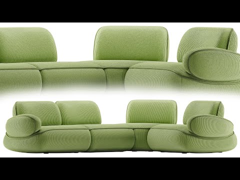 Видео: Моделирование дивана Natuzzi Snail