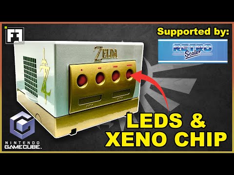 Видео: Преображение NITENDO GAMECUBE с помощью специальной покраски, чипа Xeno и светодиодной подсветки:...