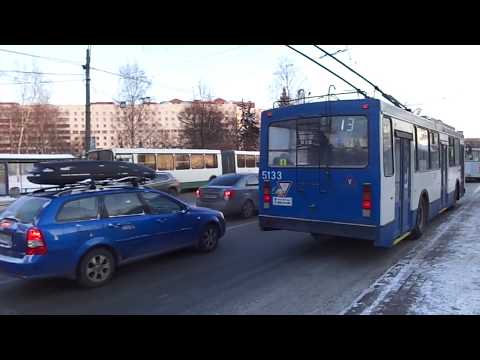 Видео: Троллейбус Санкт-Петербурга 6-5: ВМЗ-5298-20 б.5133 по №13 (05.01.16)