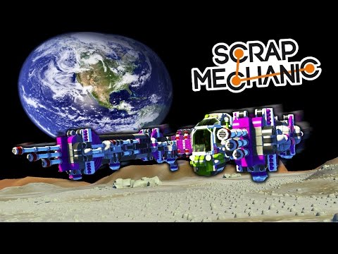 Видео: СТРОИМ САМОДЕЛЬНЫЙ КОСМИЧЕСКИЙ КОРАБЛЬ НА ЛУНЕ В SCRAP MECHANIC