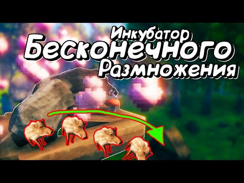 Видео: Валхейм Гайд - Как БЕСКОНЕЧНО размножать КАБАНОВ - Хитрая постройка решит Вашу проблему с лимитом!