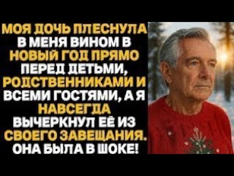 Видео: Дочь плеснула в меня вином в Новый год прямо перед детьми, родственниками, а я навсегда вычеркн