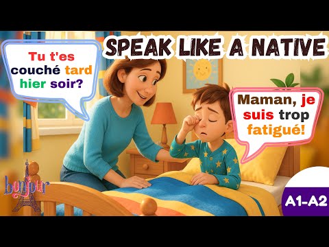 Видео: 🇫🇷 Естественные Французские Разговоры A1-A2: Проспать | Изучение Французского для Начинающих