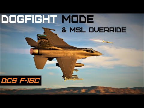 Видео: Режим воздушного боя и переопределение MSL | DCS F-16C