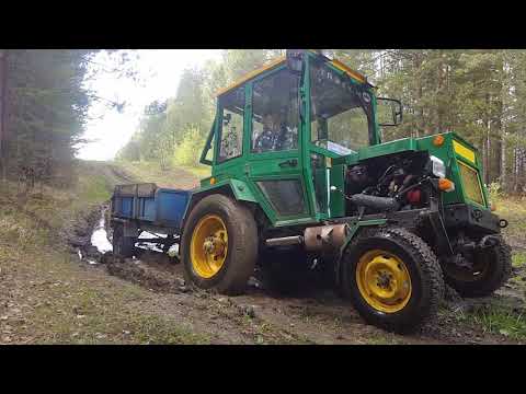 Видео: На самодельном тракторе за дровами