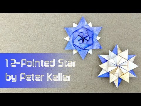 Видео: Урок рождественского оригами: 12-конечная звезда (Питер Келлер)