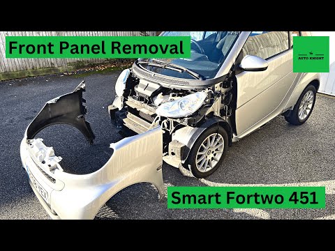 Видео: Снятие передней панели кузова — Smart Fortwo 451 2008 года